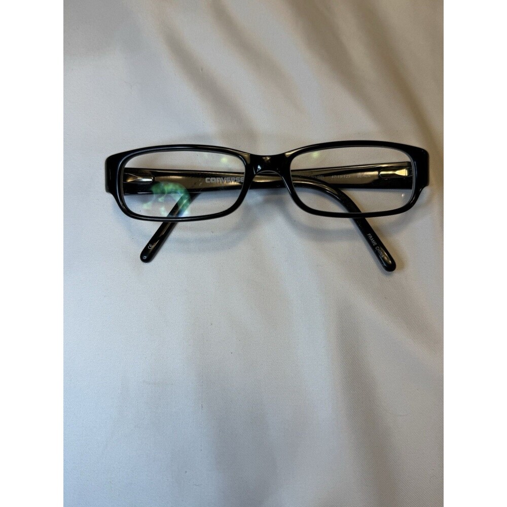 CONVERSE AT THE WHEEL Black Rectangular KIDS Eyeglasses 47-15-125mm FRAMES ONLY - Picture 1 of 5